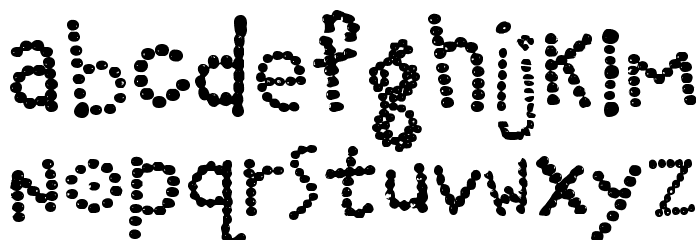 Chummmmmley Font LOWERCASE