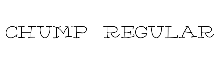 Chump-Regular  font caratteri gratis