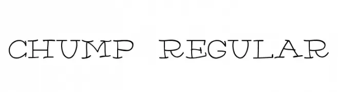 Chump-Regular  Fuentes Gratis Descargar