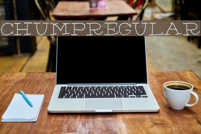 Chump-Regular Font examples