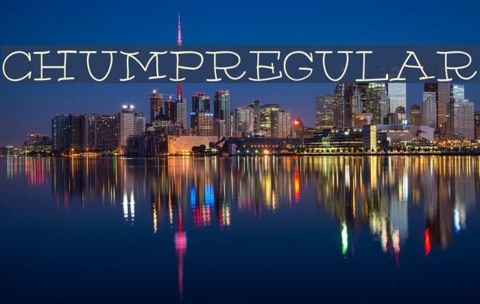 Chump-Regular Font examples