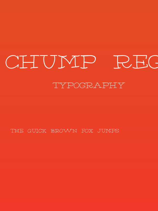 Chump-Regular Poster