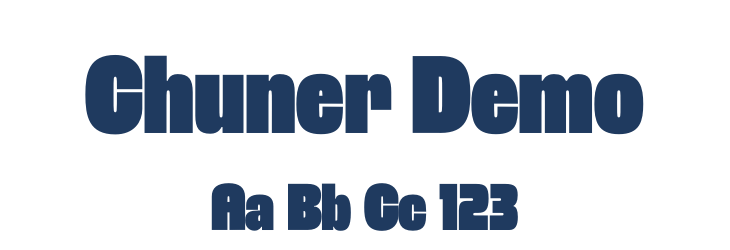 Chuner Demo Font Preview