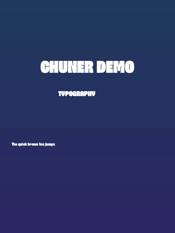 Chuner Demo Poster