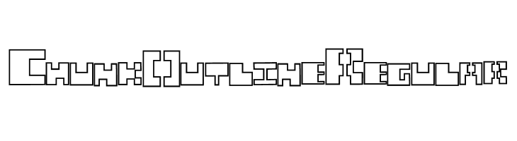 Chunk Outline Regular Caratteri