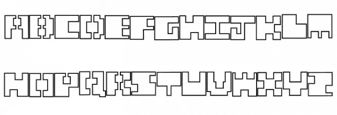 Chunk Outline Regular 字体 大写