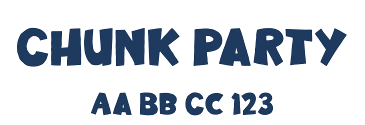 Chunk Party Font Preview