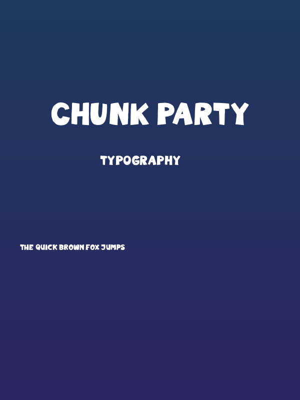 Chunk Party Poster
