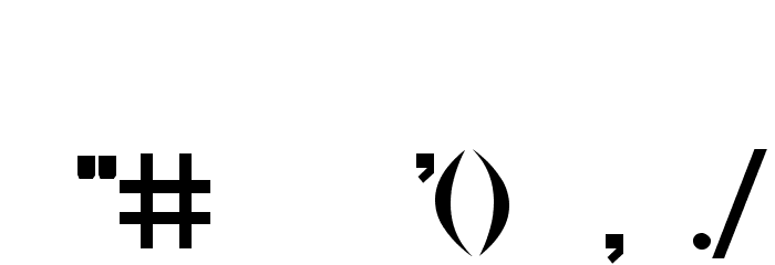 Chunk-Regular Font OTHER CHARS