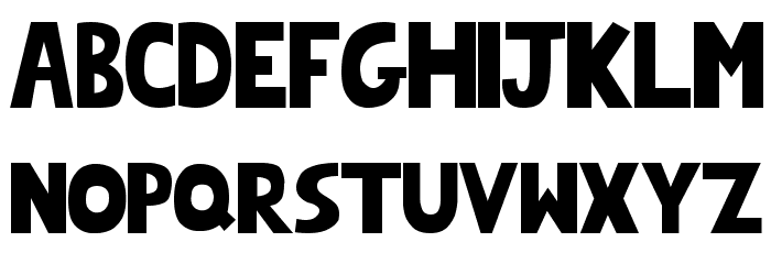 Chunk-Regular Font LOWERCASE