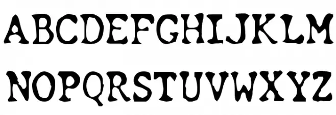 Chunk Type Schriftart Groß