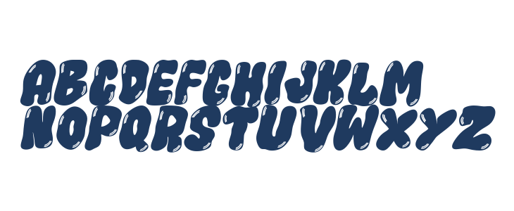 Chunk Wave Deco Italic Lowercase