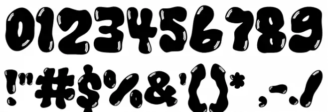 Chunk Wave Deco Font OTHER CHARS