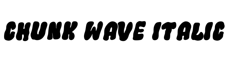 Chunk Wave Italic  font caratteri gratis