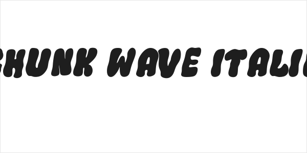 Chunk Wave Italic Logo