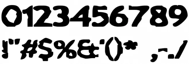 Chunk-a-Chip Шрифта ДРУГИЕ символов