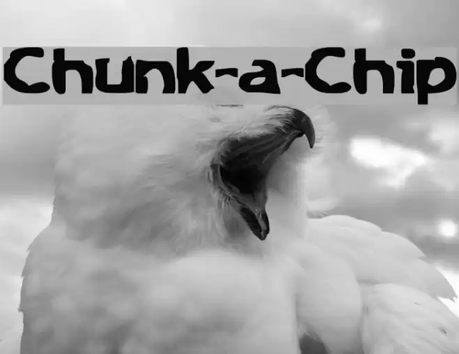 Chunk-a-Chip Шрифта examples