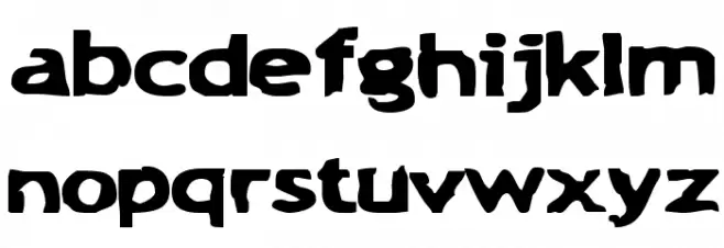 Chunk-a-Chip Шрифта строчной