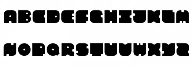 Chunk Schriftart Groß