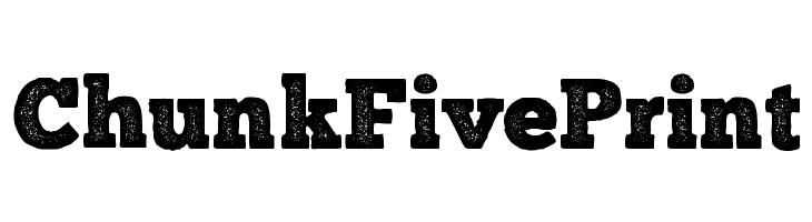 ChunkFive Print Font - FFonts.Net