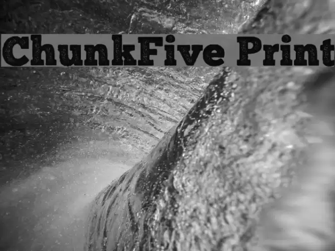 ChunkFive Print Font examples