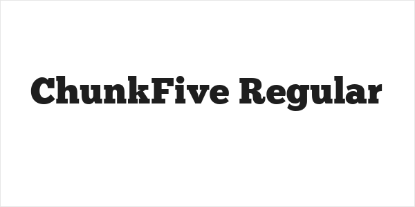 ChunkFive Regular Logo
