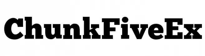 ChunkFiveEx  font caratteri gratis