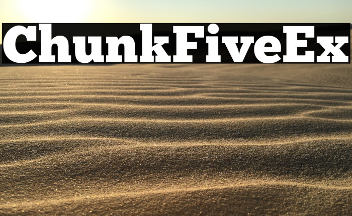ChunkFiveEx Font examples