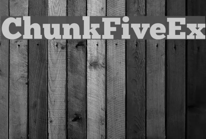 ChunkFiveEx Font examples