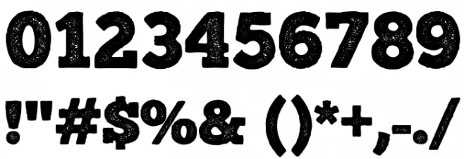 ChunkFivePrint Font OTHER CHARS