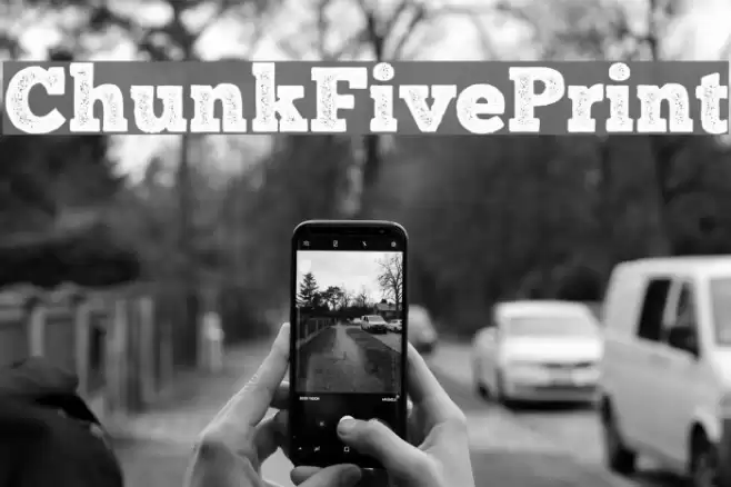 ChunkFivePrint Font examples