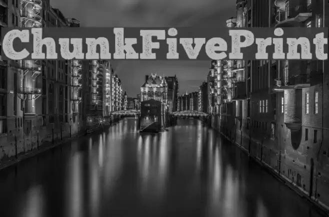 ChunkFivePrint Font examples