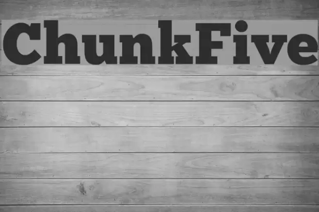 ChunkFive Font examples