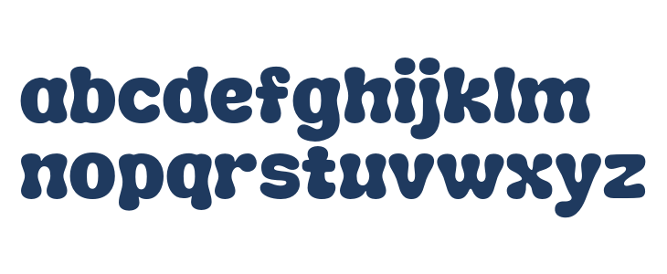 ChunkPlump-Regular Lowercase