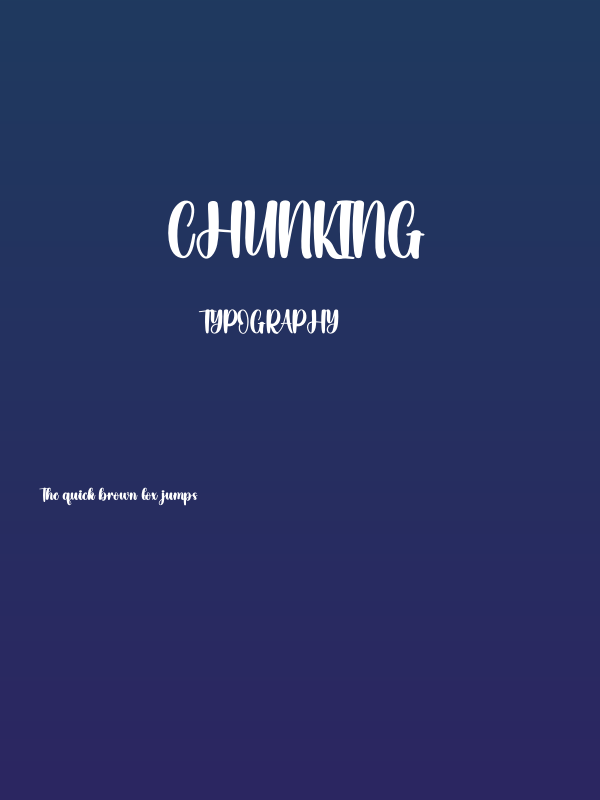 Chunking Poster
