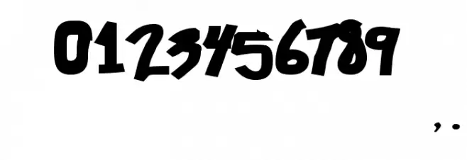 Chunkmuffin Black Font OTHER CHARS