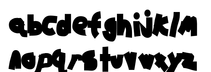 Chunkmuffin Black Font LOWERCASE