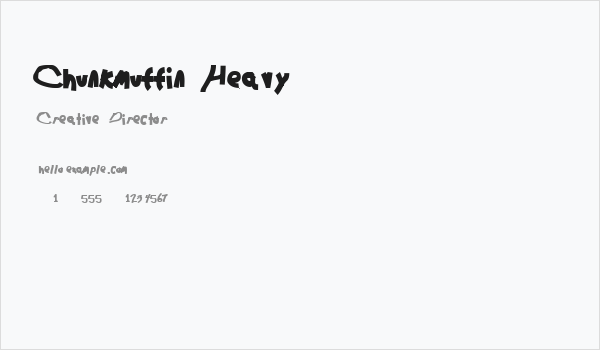 Chunkmuffin Heavy Business Card