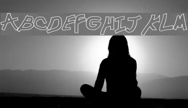 Chunkmuffin Hollow Wide Font examples