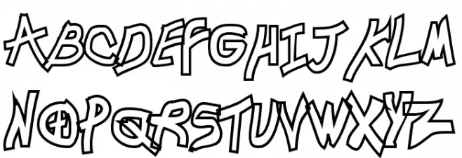 Chunkmuffin HollowThick Шрифта ВЕРХНИЙ