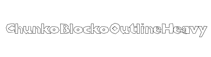 ChunkoBlockoOutlineHeavy  Frei Schriftart Herunterladen
