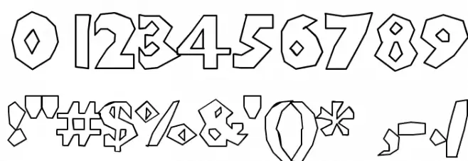 ChunkoBlockoOutlineHeavy Font OTHER CHARS