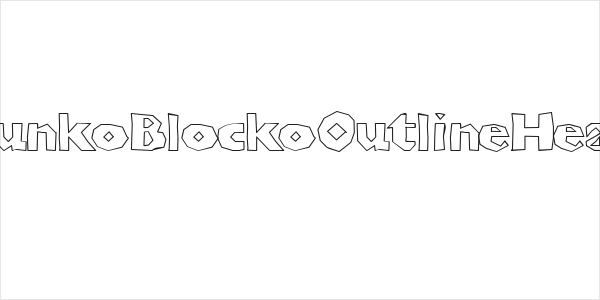 ChunkoBlockoOutlineHeavy Logo