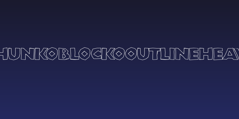 ChunkoBlockoOutlineHeavy Social Header
