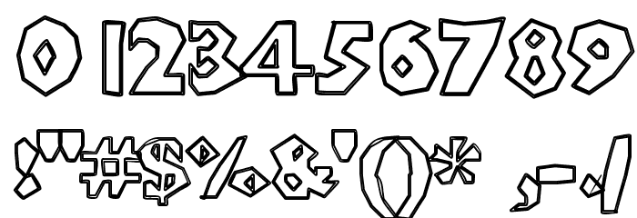 ChunkoBlockoOutlineXtraHeavy Font OTHER CHARS