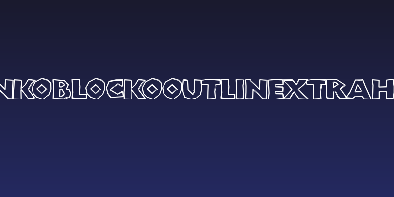 ChunkoBlockoOutlineXtraHeavy Social Header