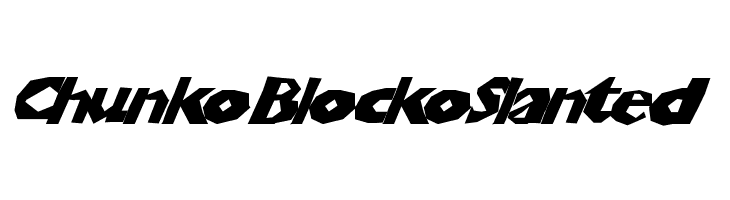 ChunkoBlockoSlanted  Free Fonts Download