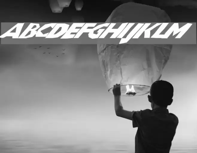 ChunkoBlockoSlantedWild Font examples