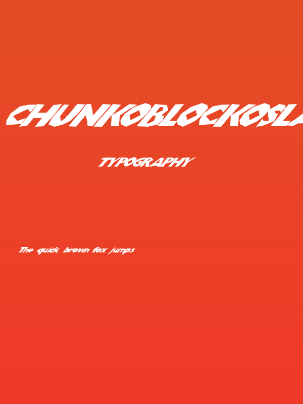 ChunkoBlockoSlantedWild Poster