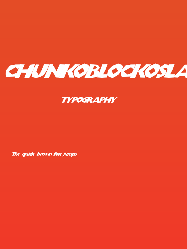 ChunkoBlockoSlanted Poster